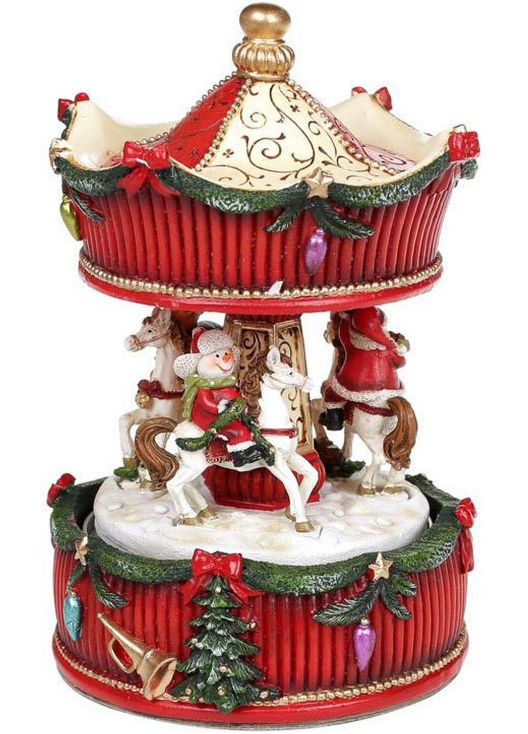 Декоративна композиція "новорічна карусель" конячки, музична Bona (282595215)