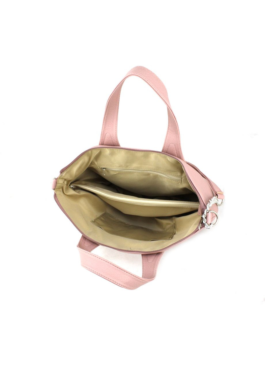 Повседневная женская сумка-тоут 53728 розовая Voila (292408385)