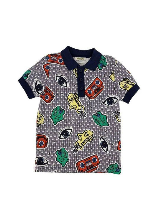 Темно-синяя демисезонная поло, ст. 11508, магнитофон, 110 см, 5 лет Kenzo