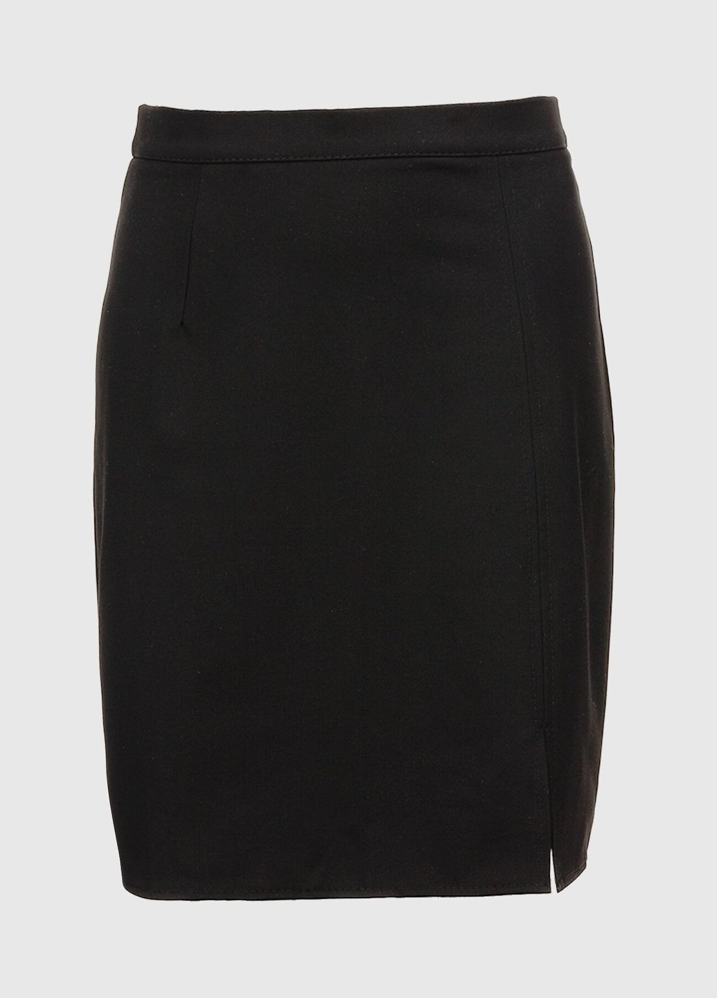 Черная повседневная юбка однотонная женская 109 черный (2000990663467d) shop (2000990663467) No Brand