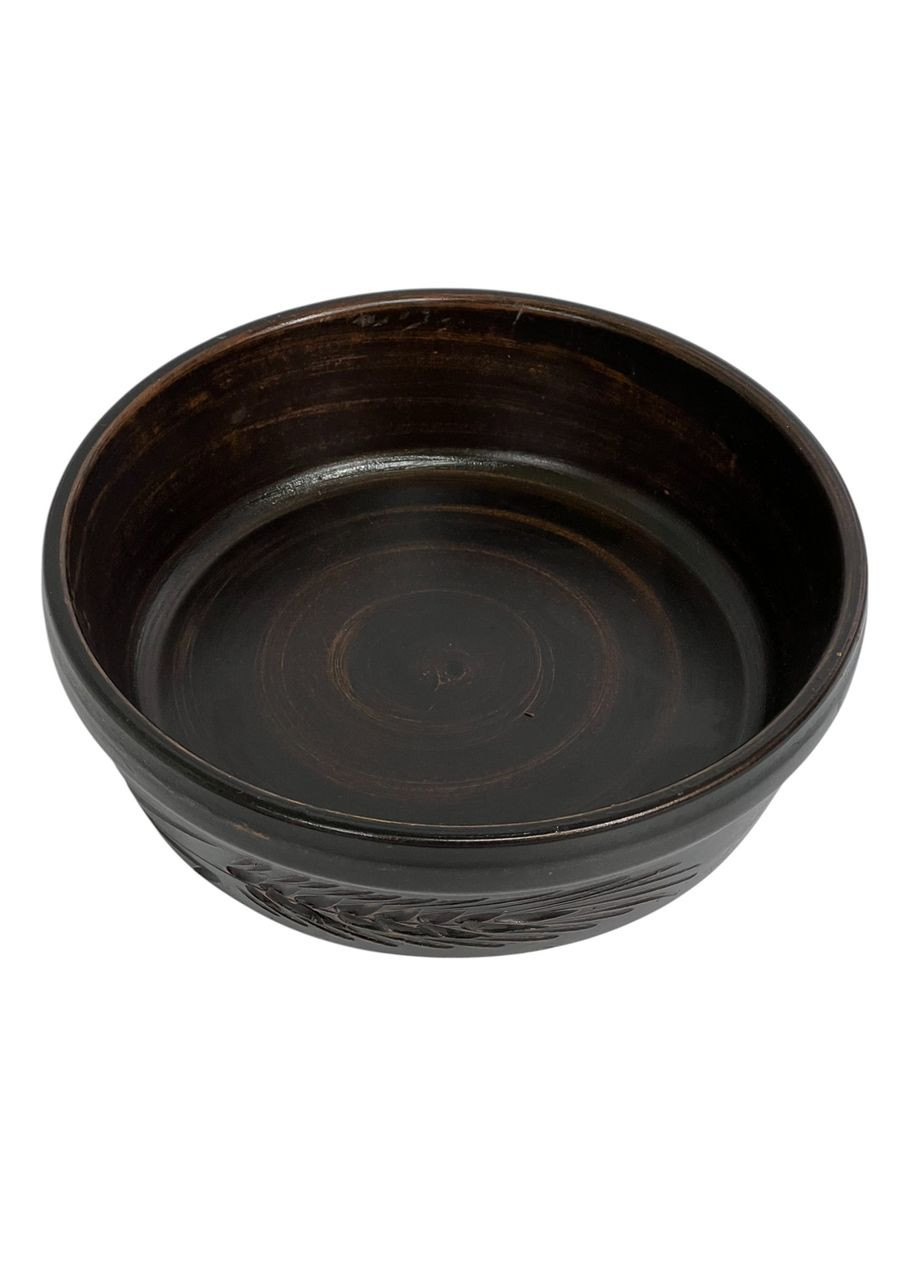 Миска под бануш 1.1л молоченная керамика Колосок - Украинская глиняная посуда No Brand (337718157)