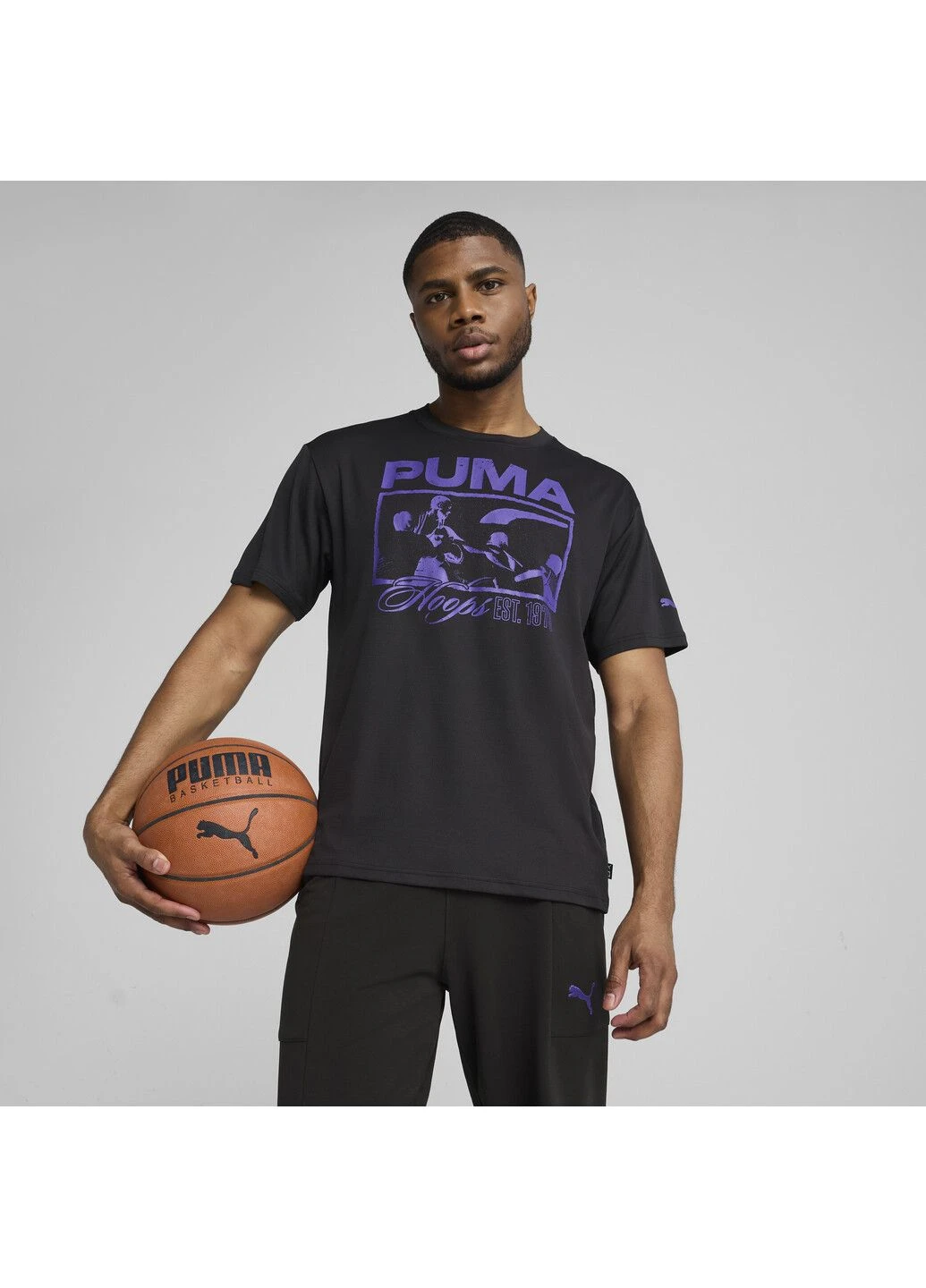 Черная футболка rival rage tee 1 men Puma