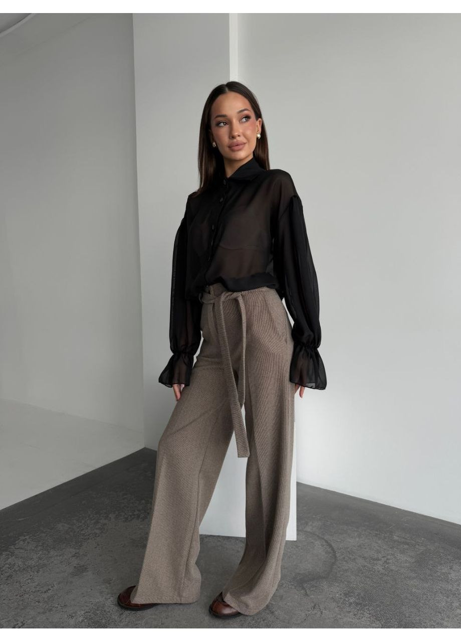 Чорна блуза жіноча оверсайз Style Point