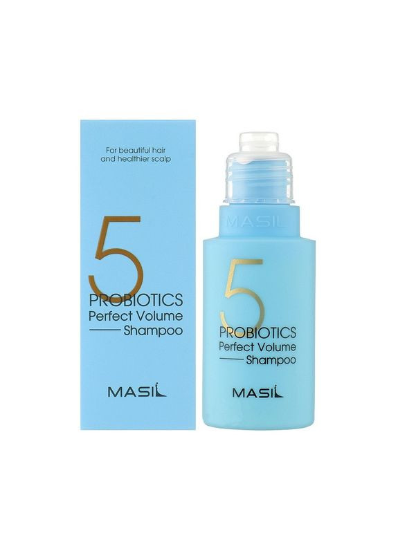Шампунь с пробиотиками для идеального объема волос 5 Probiotics Perfect Volume Shampoo 50 ml MASIL (358499483)