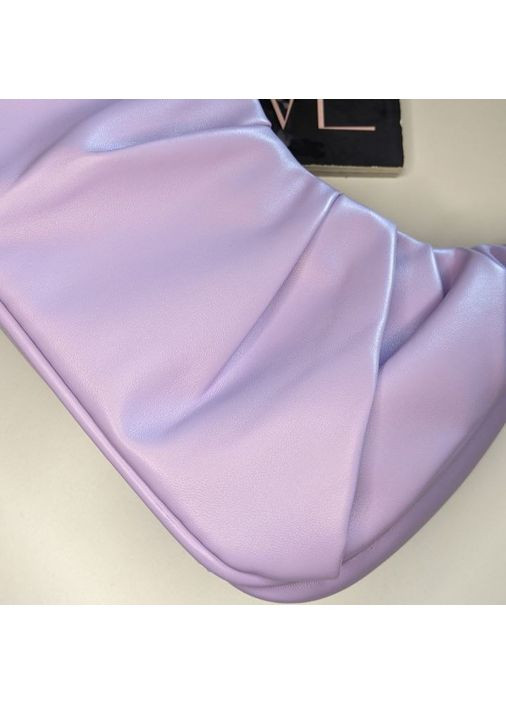 Женская сумка-багет со сжатой ручкой бежевого цвета. No Brand (362588216)