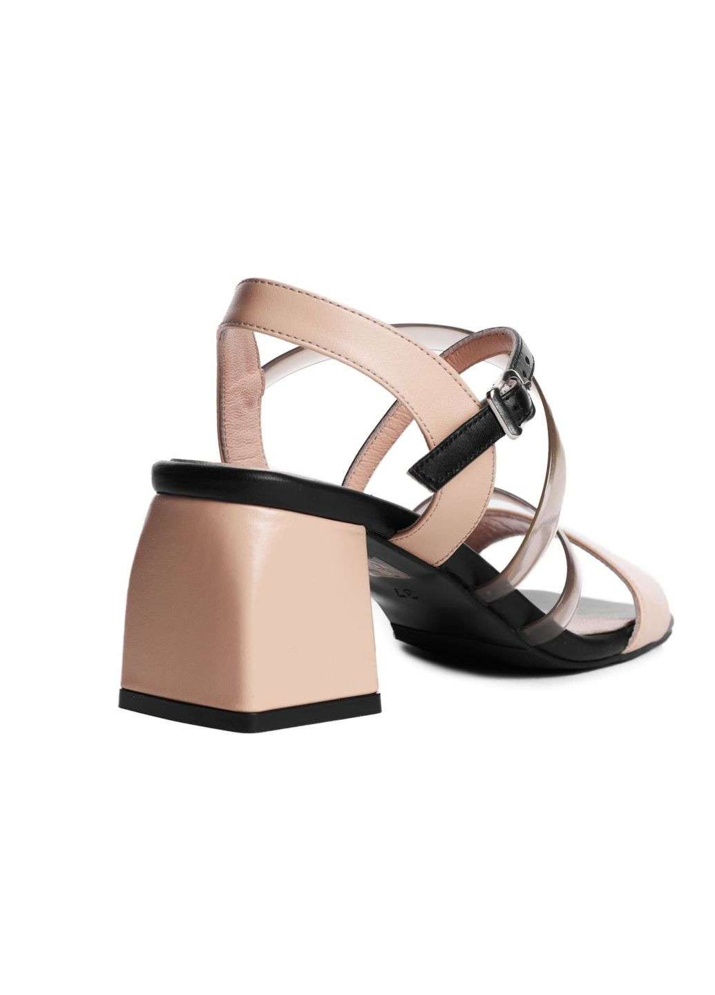 Бежевые кожаные босоножки 4506 Guero с ремешком