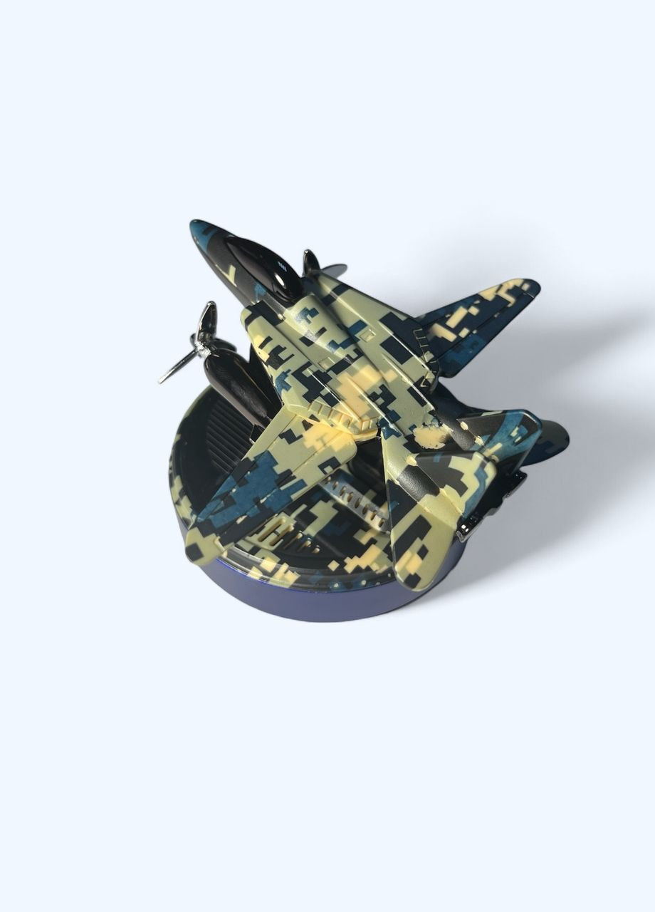 Ароматизатор салону автомобіля Y-6 "Винищувач" на сонячній батареї, Pixel-blue VHG (360771950)