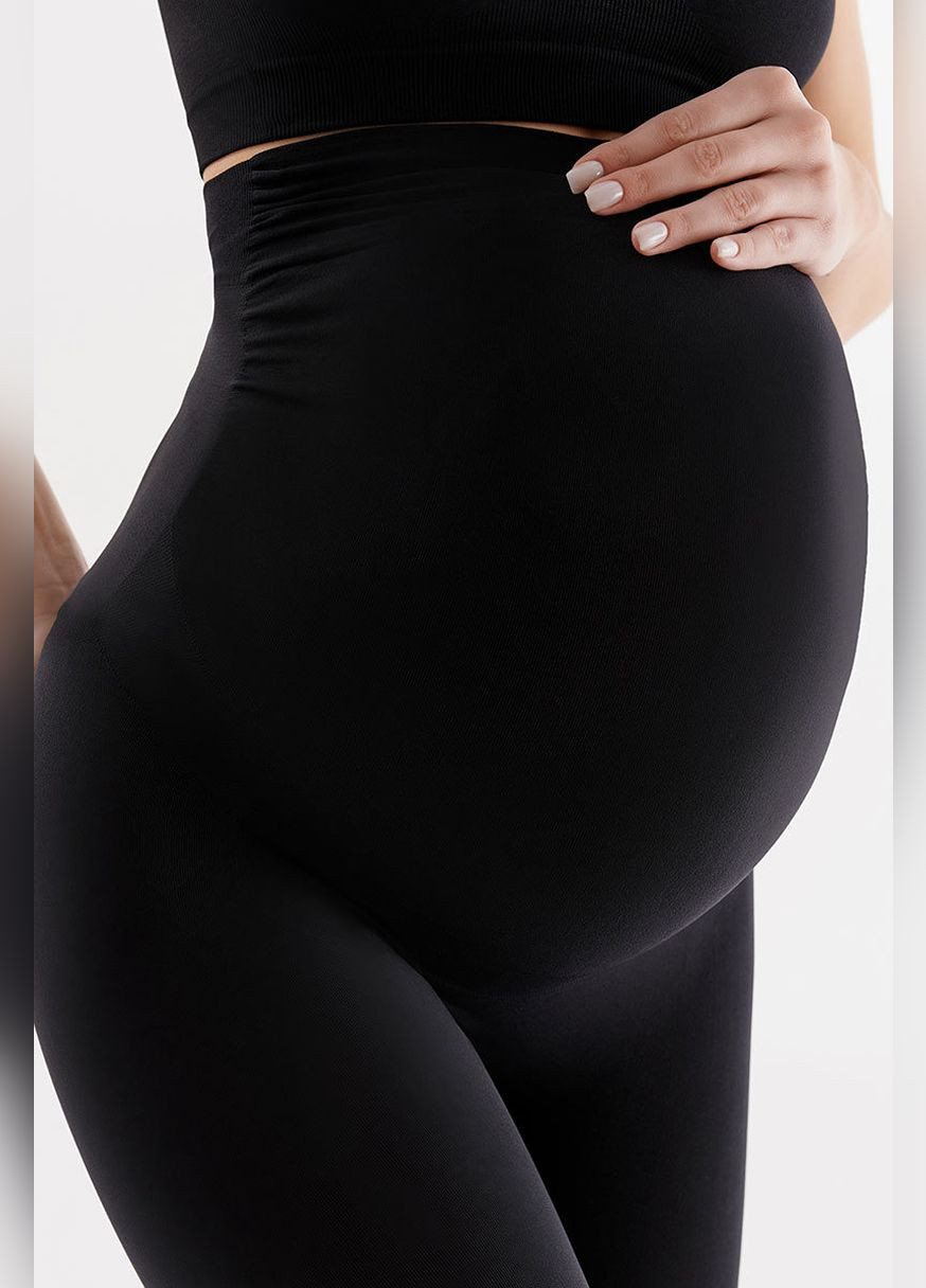 Черные леггинсы женские mama s/m Gabriella