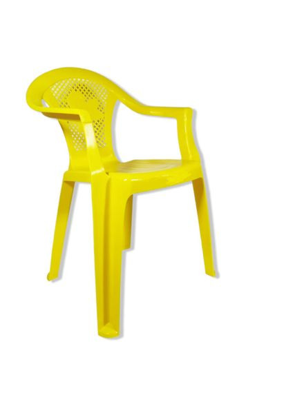 Крісло дитяче 38х38х54 см «» Жовтий Plastic's Craft (283250845)