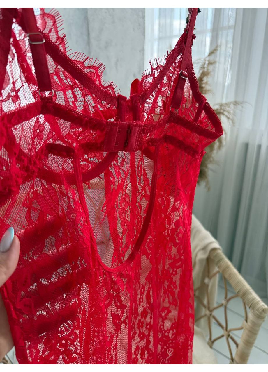 Пеньюар мереживний + трусики довгий No Brand (360405153)