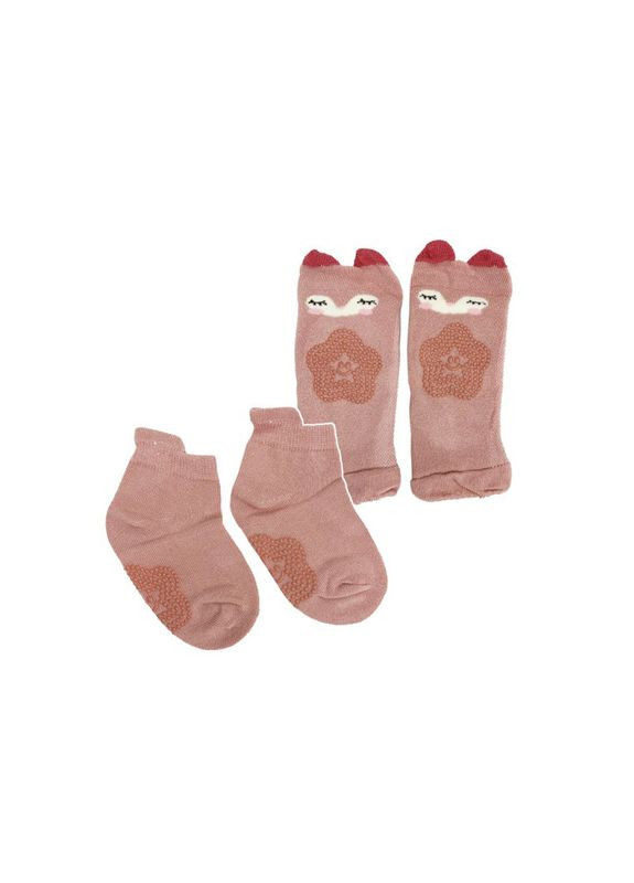 Дитячий набір наколінники і шкарпетки "Кіт" MGZ-0649(Pink) Mega Zayka (331039652)