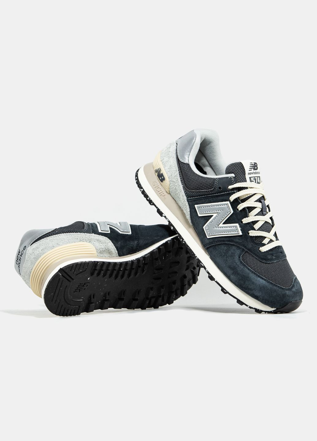 Синій Осінні кросівки чоловічі new balance 574 blue grey | нью беланс 574 сині No Brand
