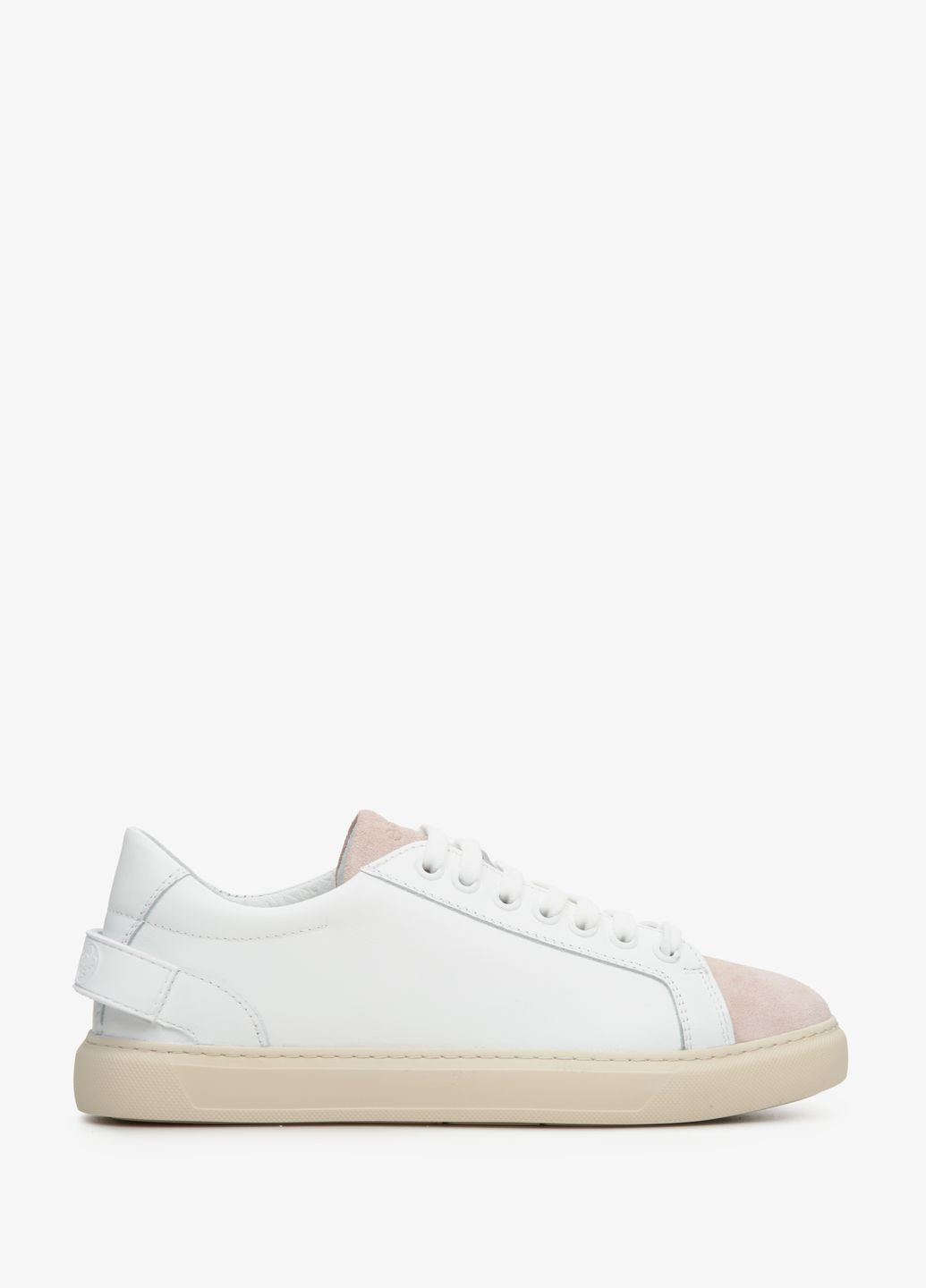 Білі кеди низькі, колір білий Estro