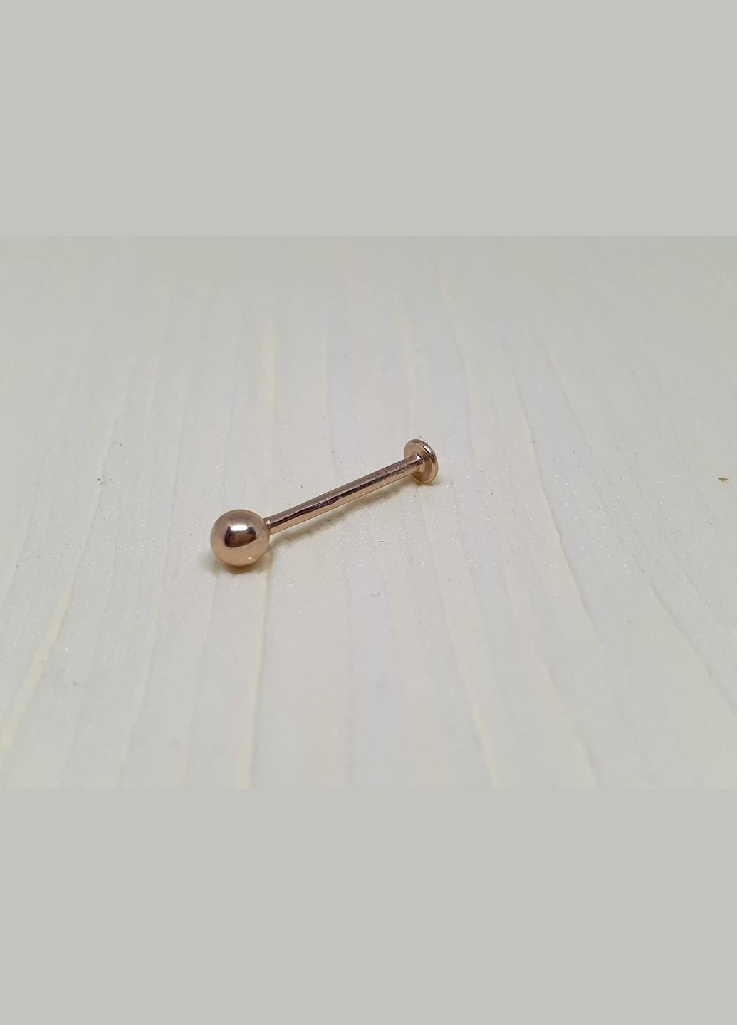 Золотая серьга-пирсинг для пирсинга губы. 7008 Dear (269713415)