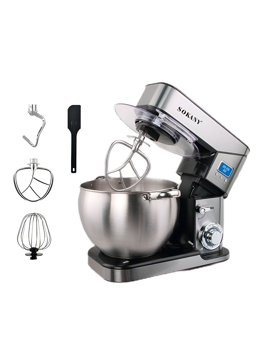 Миксер планетарный SC-623E с чашей из нержавеющей стали на 10 л. Sokany (361678139)