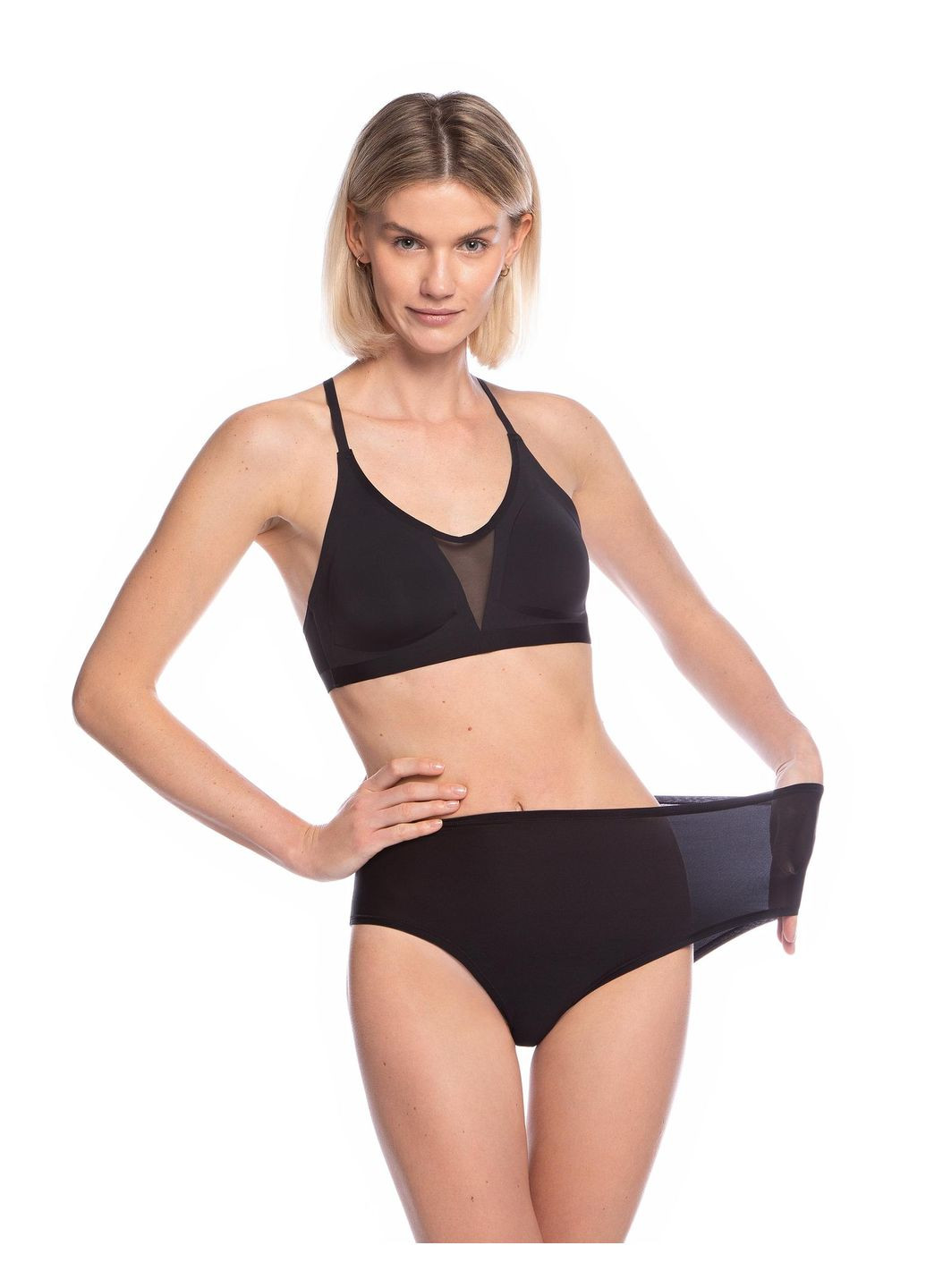 Трусы женские миди midi L/XXL black(черный) (арт FIT6000MD-02) Lama (294092934)