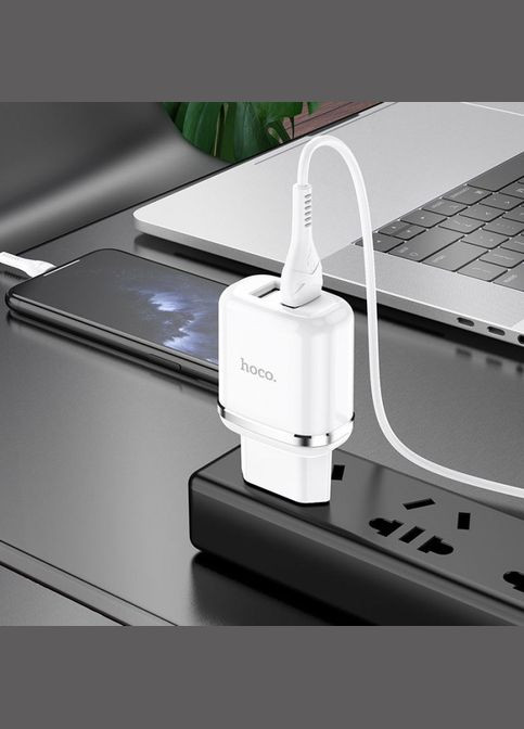 Сетевое зарядное устройство N4 Aspiring 2USB 2.4A micro-USB Hoco (323486056)