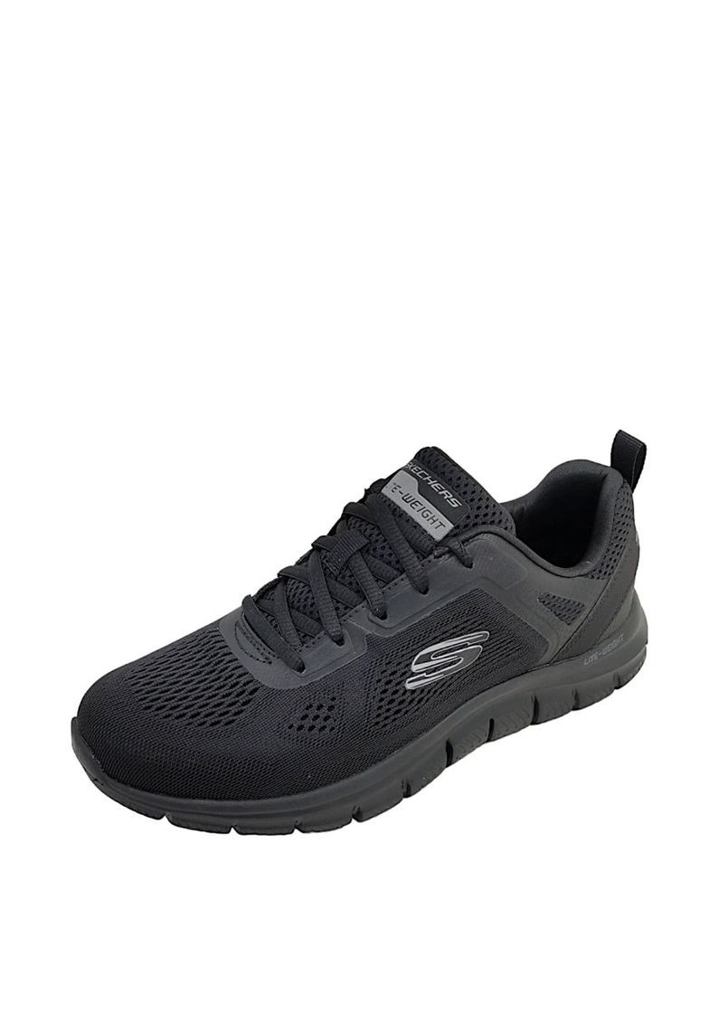Черные всесезонные мужские кроссовки 232698-bbk черный ткань Skechers