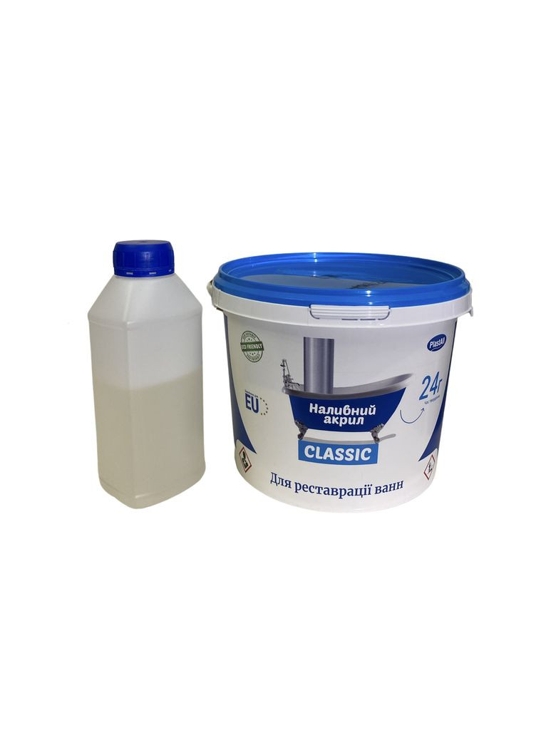 Наливной акрил для реставрации ванн Classic 1.5 м цветной. Plastall (366870304)