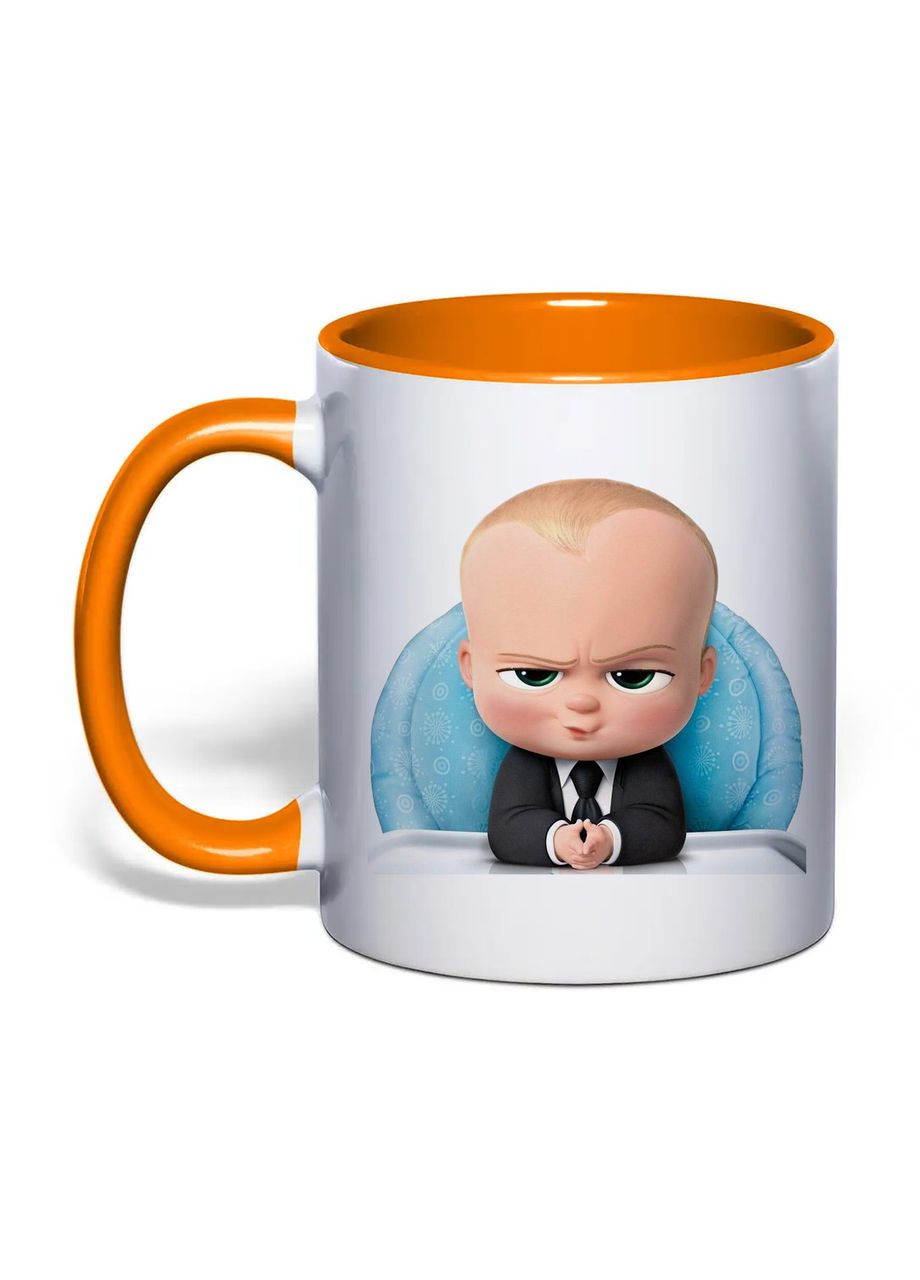 Чашка с печатью "Big Boss" 330 мл (цвет оранжевый) (32747) No Brand (365814380)