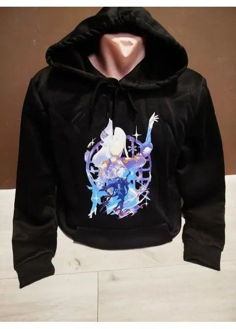 Утеплений батник пайта толстовка для хлопчика підлітка з начосом Аніме Геншин Шень Хе на 13-18 років No Brand (366570983)