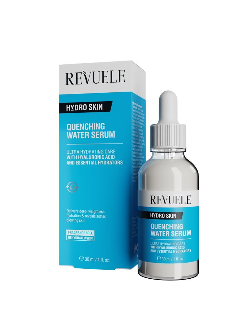Сыворотка-флюид для лица Quenching Hydro Skin освежающая 30 мл( 5060565108417) REVUELE сироватка (298578384)