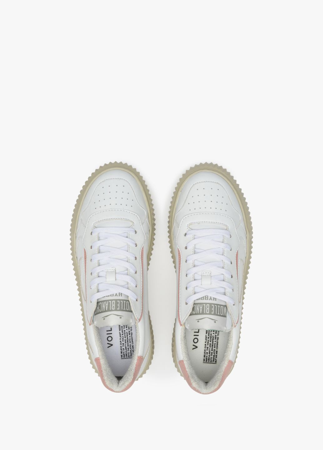 Белые кеды низкие, цвет белый Voile Blanche