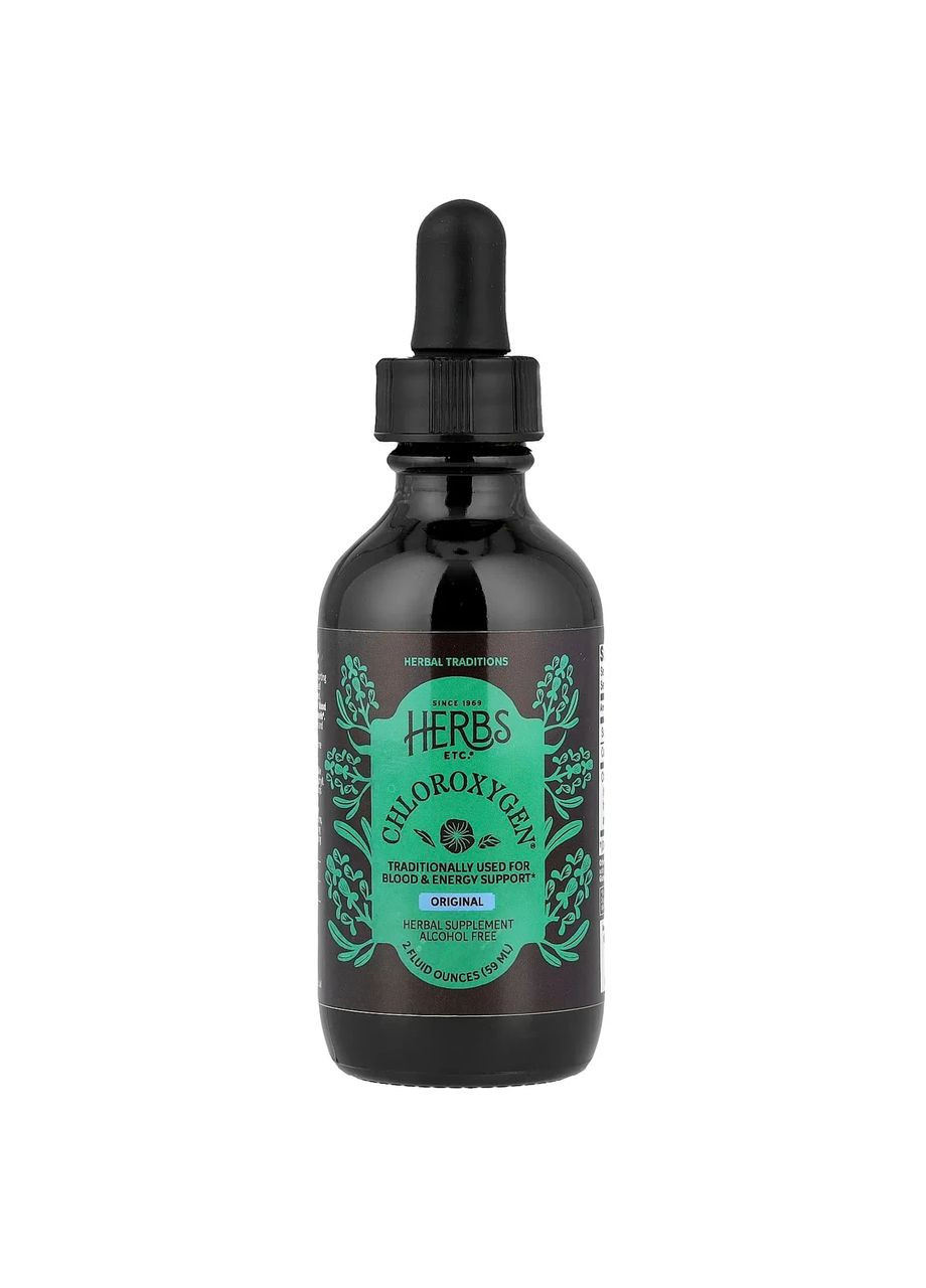 Концентрат хлорофилла, Chlorophyll Concentrate, Herbs Etc., без спирта, 59 мл Herbs Etc. (368302967)