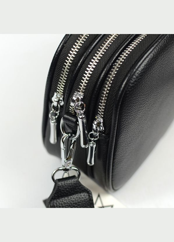 Мини сумочка клатч черная женская на три отделения No Brand (290187039)