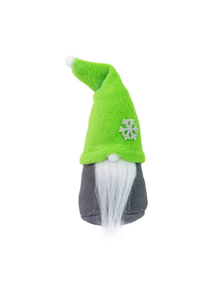 Фігурка Новорічний Гном маленький салатовий 60601 висота 19 см Strateg (315101323)
