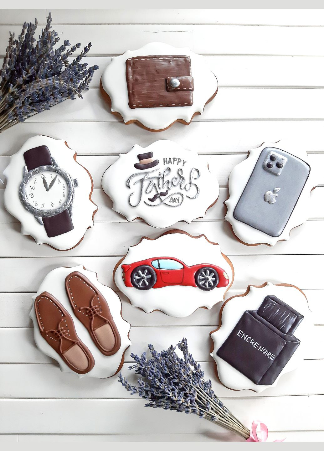 Сет крафтових медових пряників до Дня батька 7 штук No Brand (336912820)