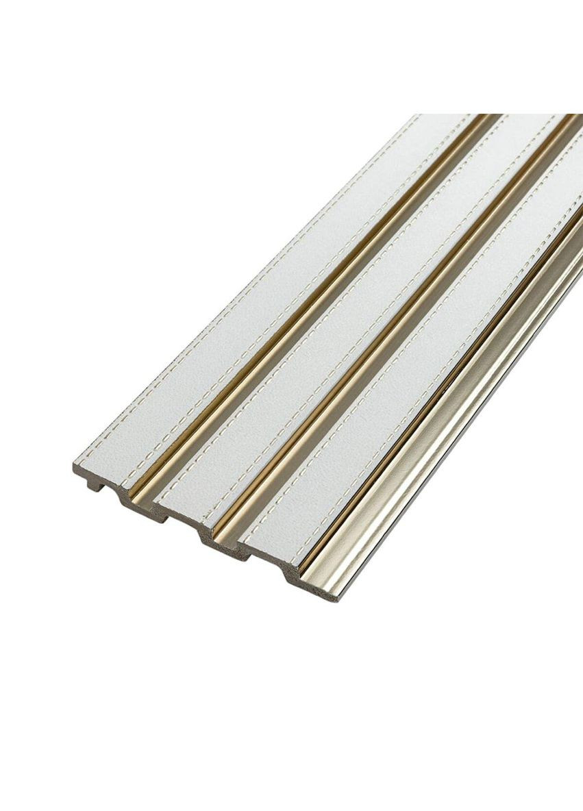 Рельс декоративный PS 2900х120х12мм Под белую кожу с золотом SW-00002130 Sticker Wall (353968324)