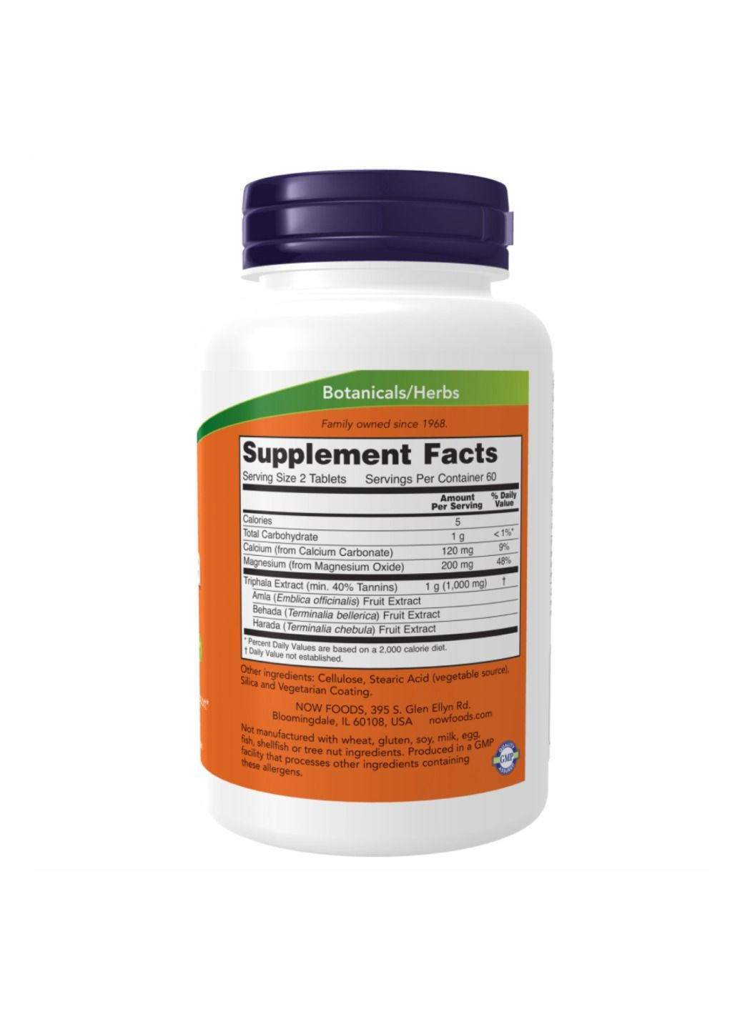 Добавка Triphala 500mg - 120 tabs Now Foods (280899604)