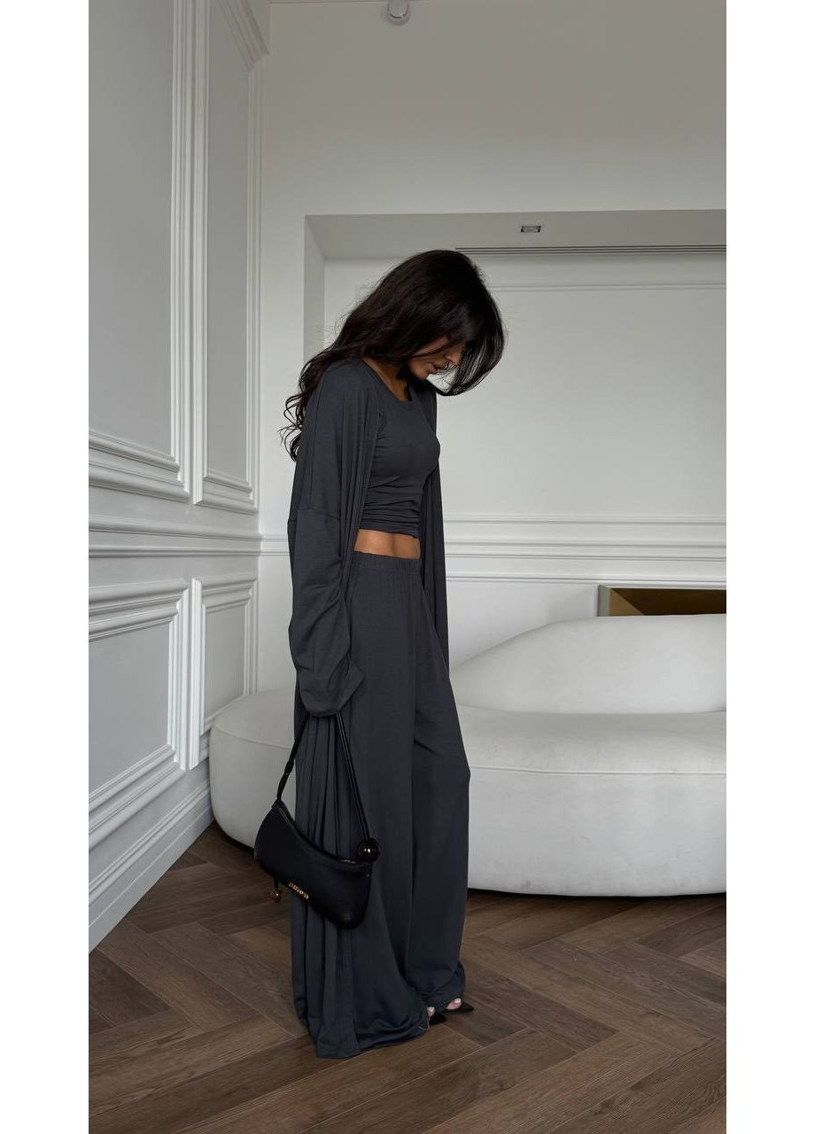 Жіночий комфортний костюм-трійка Україна (350669446)