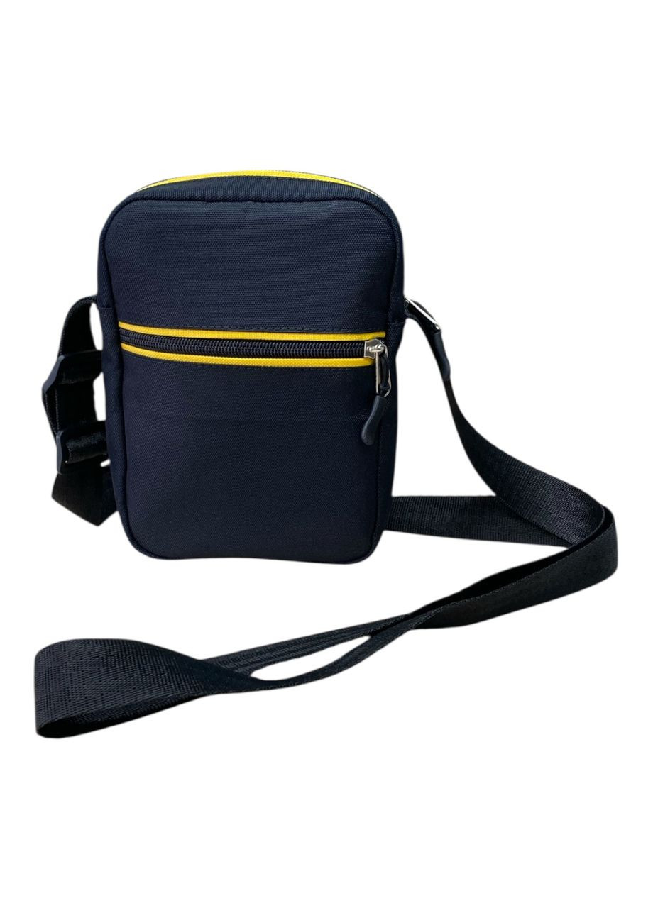 Сумка кросс-боди через плечо Plutcor (18.5*14*6) чорная с желтым No Brand (348322565)