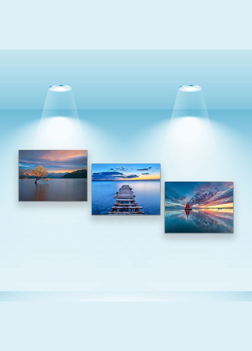 Набор постеров Закат (PS-099) 3 шт. Riviera Blanca (303135782)