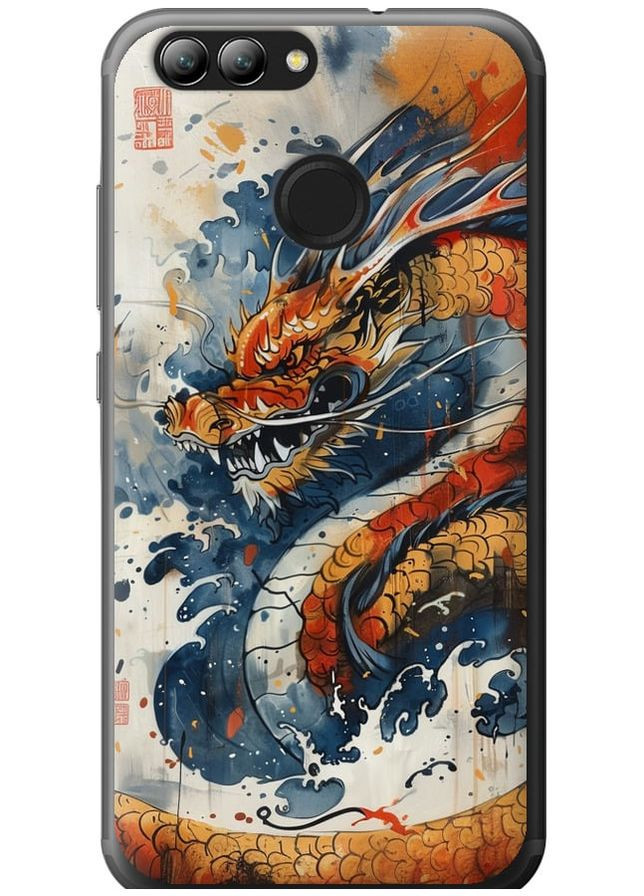 2D пластиковый чехол 'Ярость дракона' для Endorphone Huawei Nova 2 (291422719)