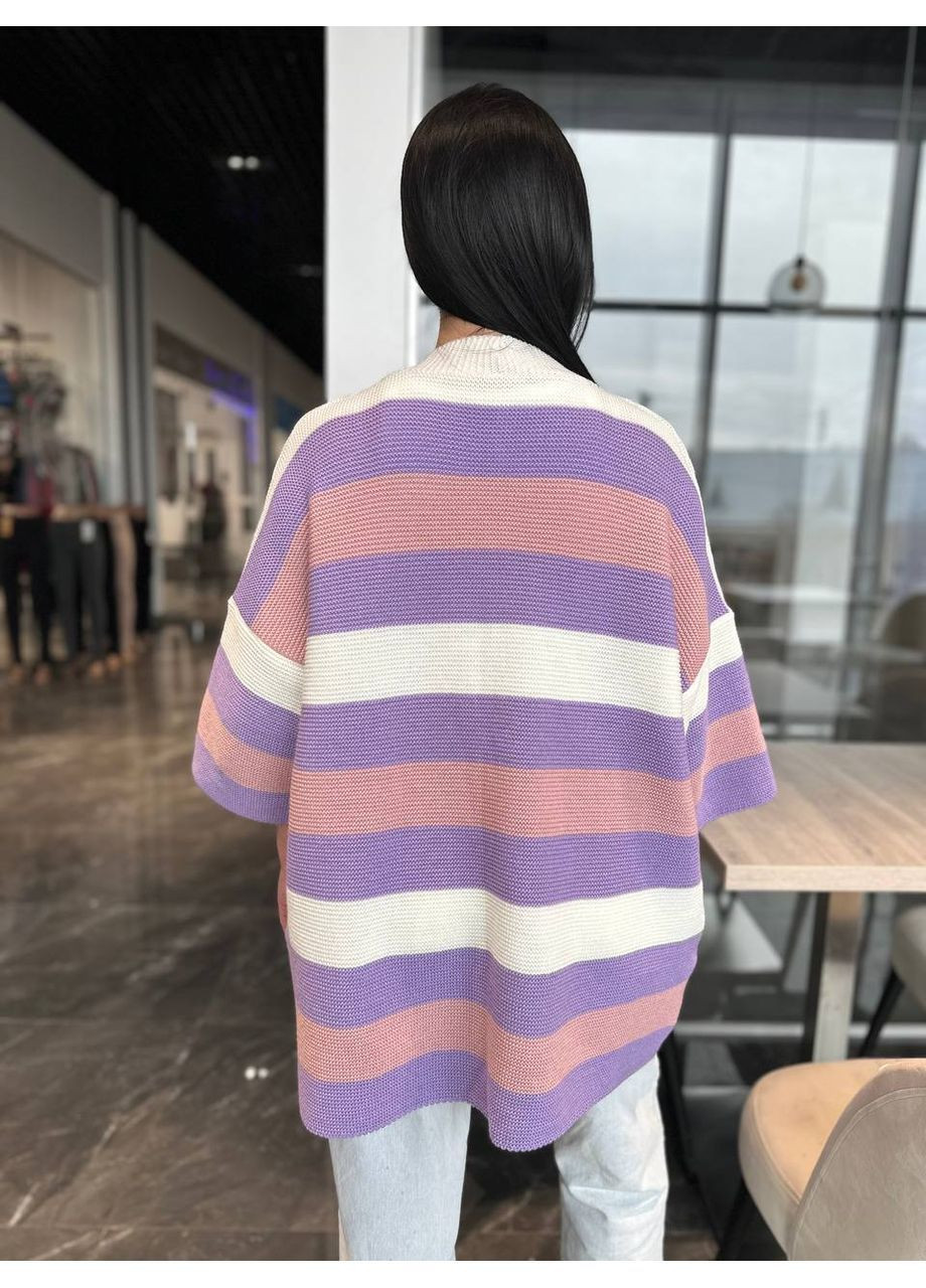 Жіночий кардиган з широкими смугами No Brand (368668633)
