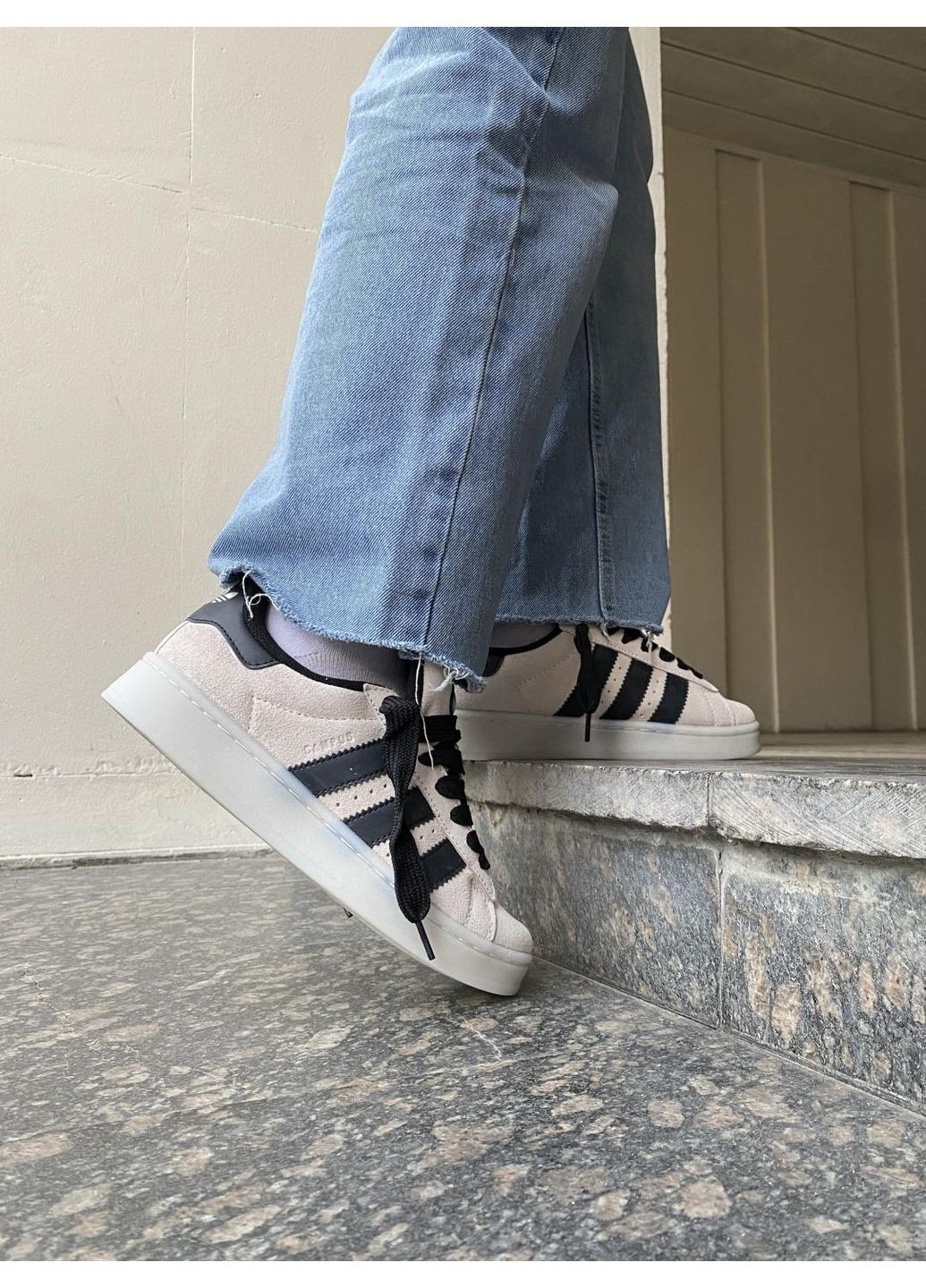 КРОСІВКИ ЖІНОЧІ ADIDAS CAMPUS 00S ALUMINIUM / CORE BLACK АДІДАС КАМПУС No Brand чорні демісезони (367172322)