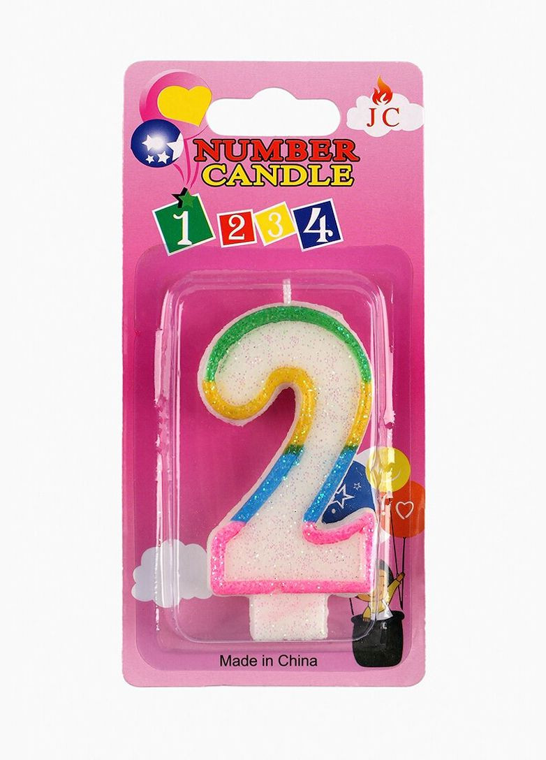 Свічка для торта Цифра 2 (2000904452743) shop (2000904452743) No Brand (362895223)