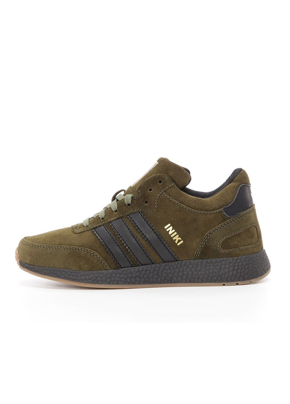Хакі Зимовий кросівки зимові чоловічі adidas iniki winter fur khaki | адідас інікі хакі з хутром No Brand