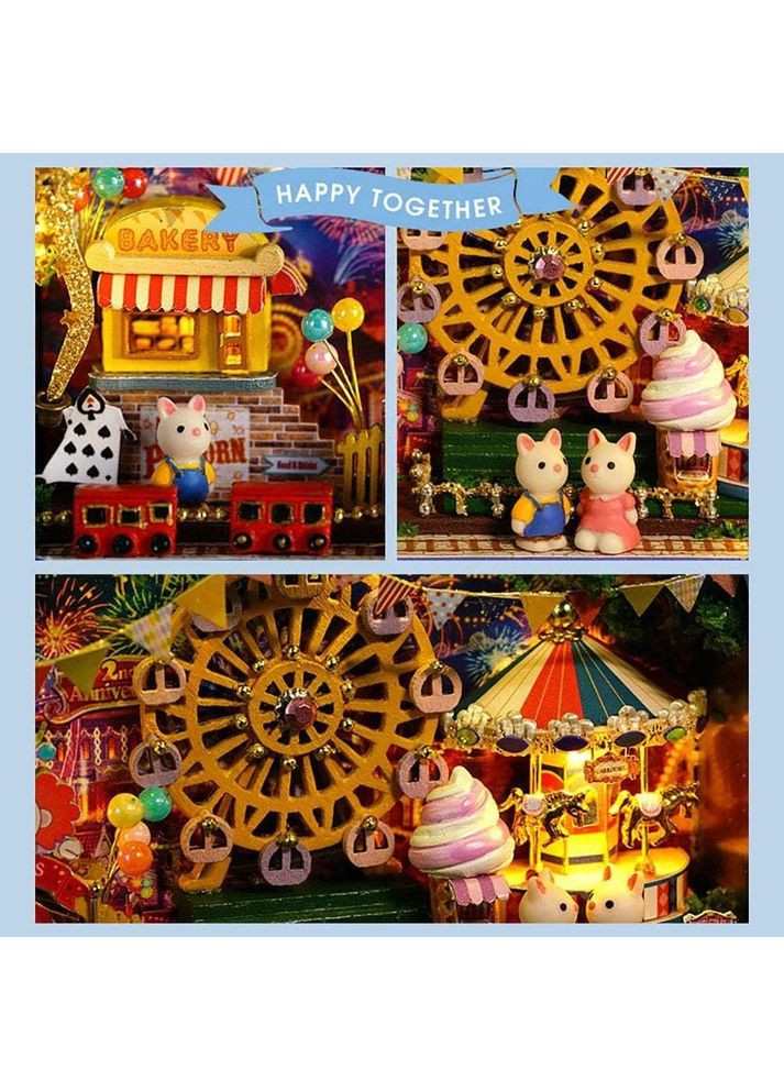 Міні румбокс у металевій скриньці Парк атракціонів DIY House Roombox Starlight amusement park Q-011 No Brand (362452863)