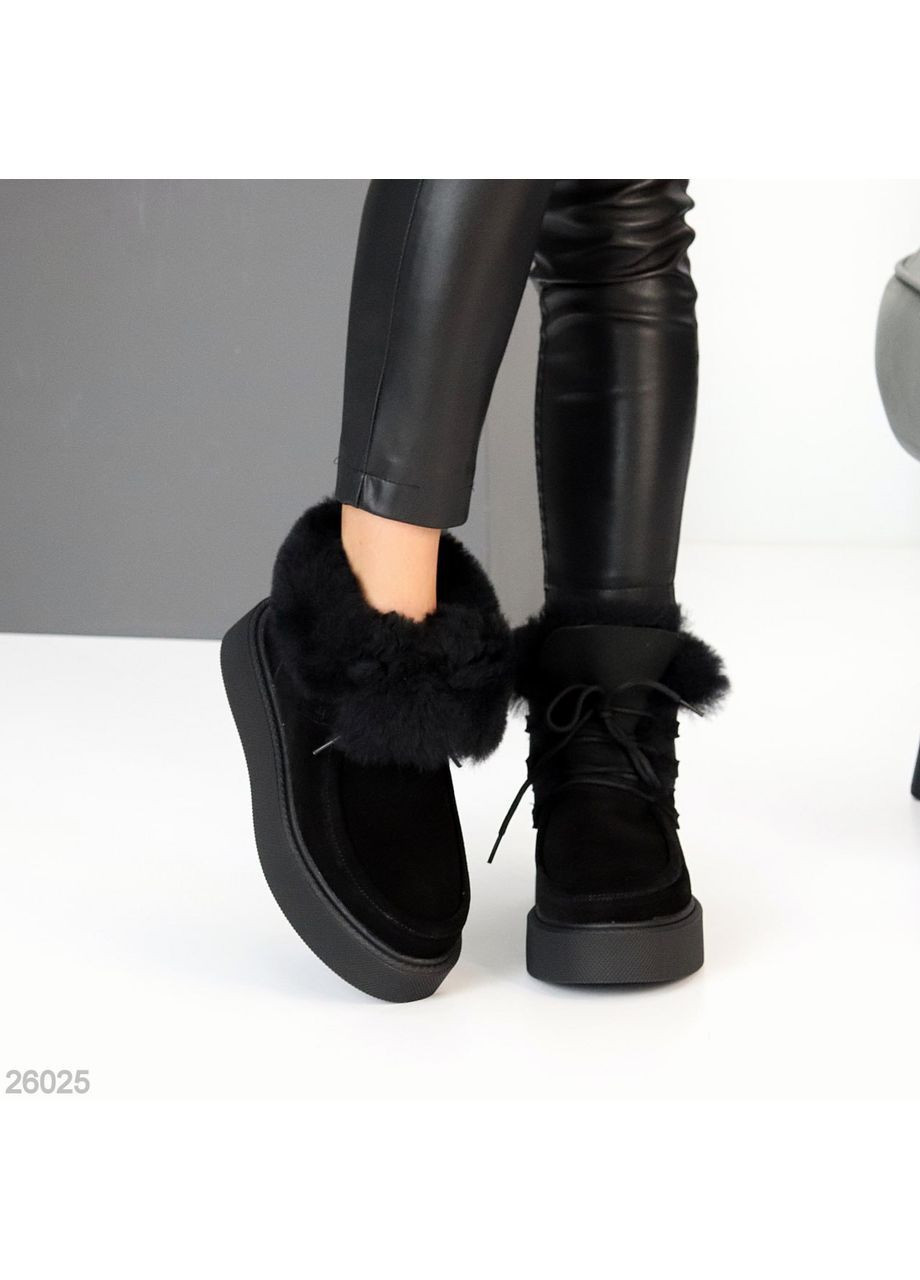 Зимние зимние ботинки fansi No Brand из натуральной замши