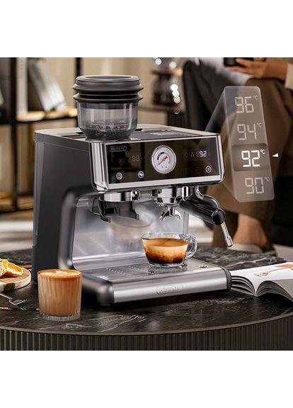 Кофеварка H7A, 20 бар, система двойного бойлера, 30 уровней помола, емкость зерен 250 г HiBREW (351505629)