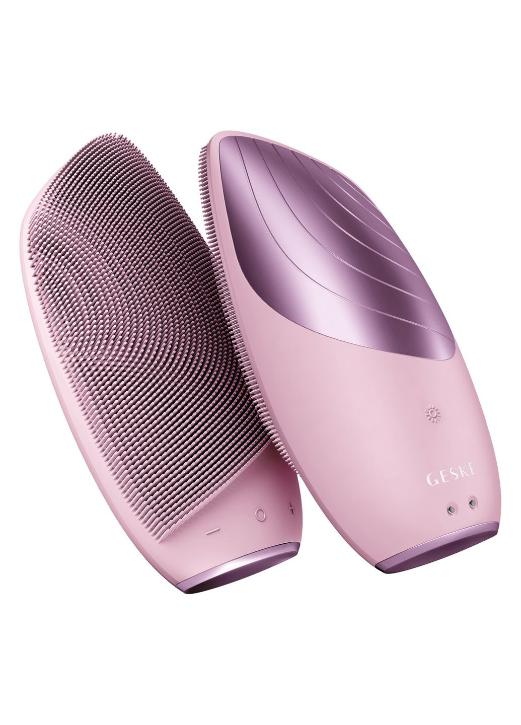 Електронна звукова термо щітка для обличчя Sonic Thermo Facial Brush 6в1 pink GESKE (341526229)