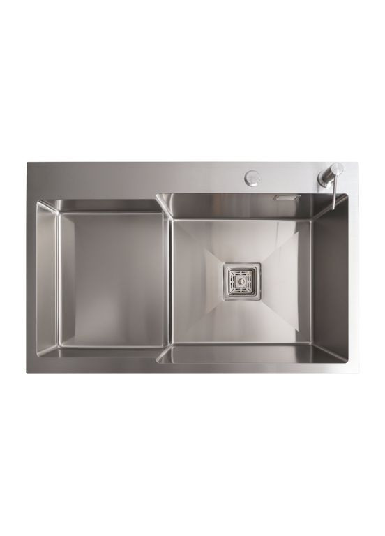 Набор кухонной мойки 78*50С R нержавейка Handmade (углубленная полка) Platinum (353495417)
