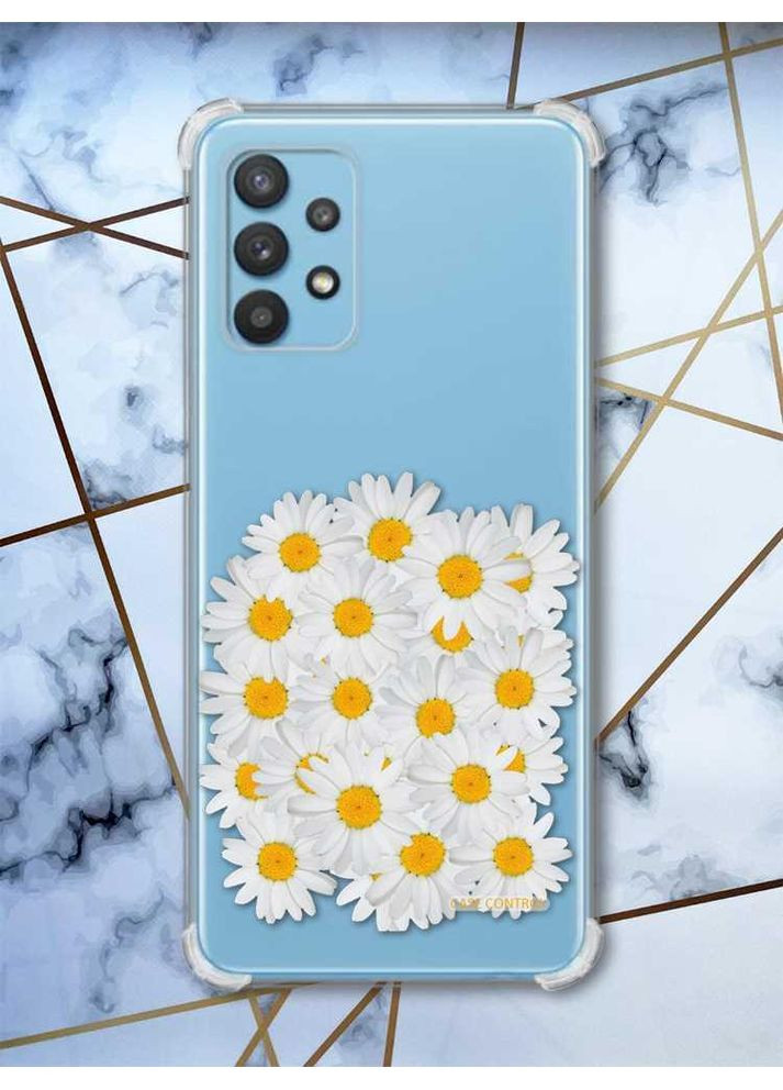 Чохол з потовщеними кутами на Samsung Galaxy A32 Букет ромашок (принт 40) Creative (359499477)