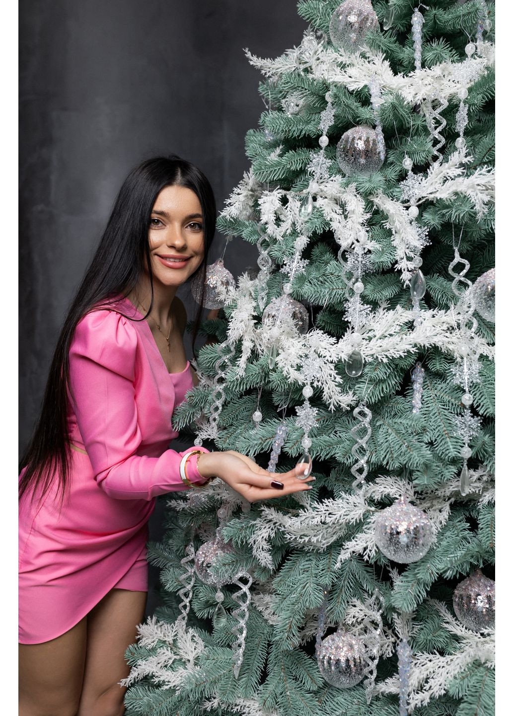 Искусственная литая елка ЭЛИТ Голубая 2.50м с подставкой на 30% больше веточек Yalunka Tobi (349451444)