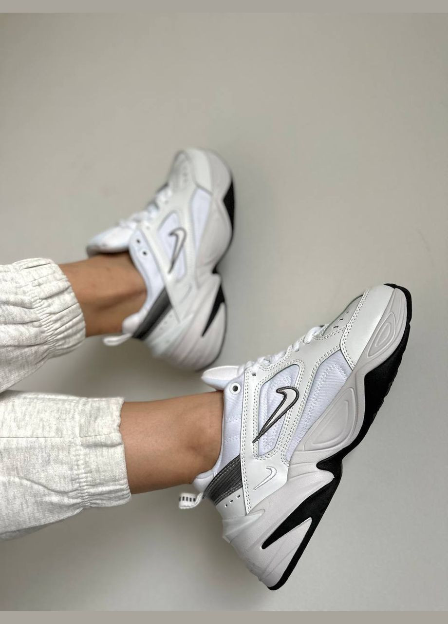 Чорно-білі всесезон кросівки Vakko Nike M2K White/Black