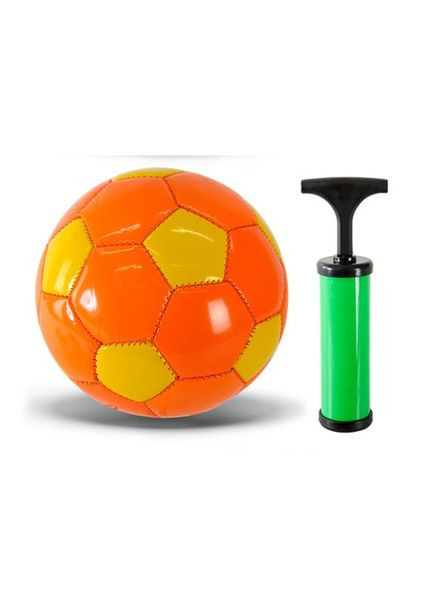 Мʼяч футбольний PVC №2 з насосом (помаранчевий) MIC (292865259)